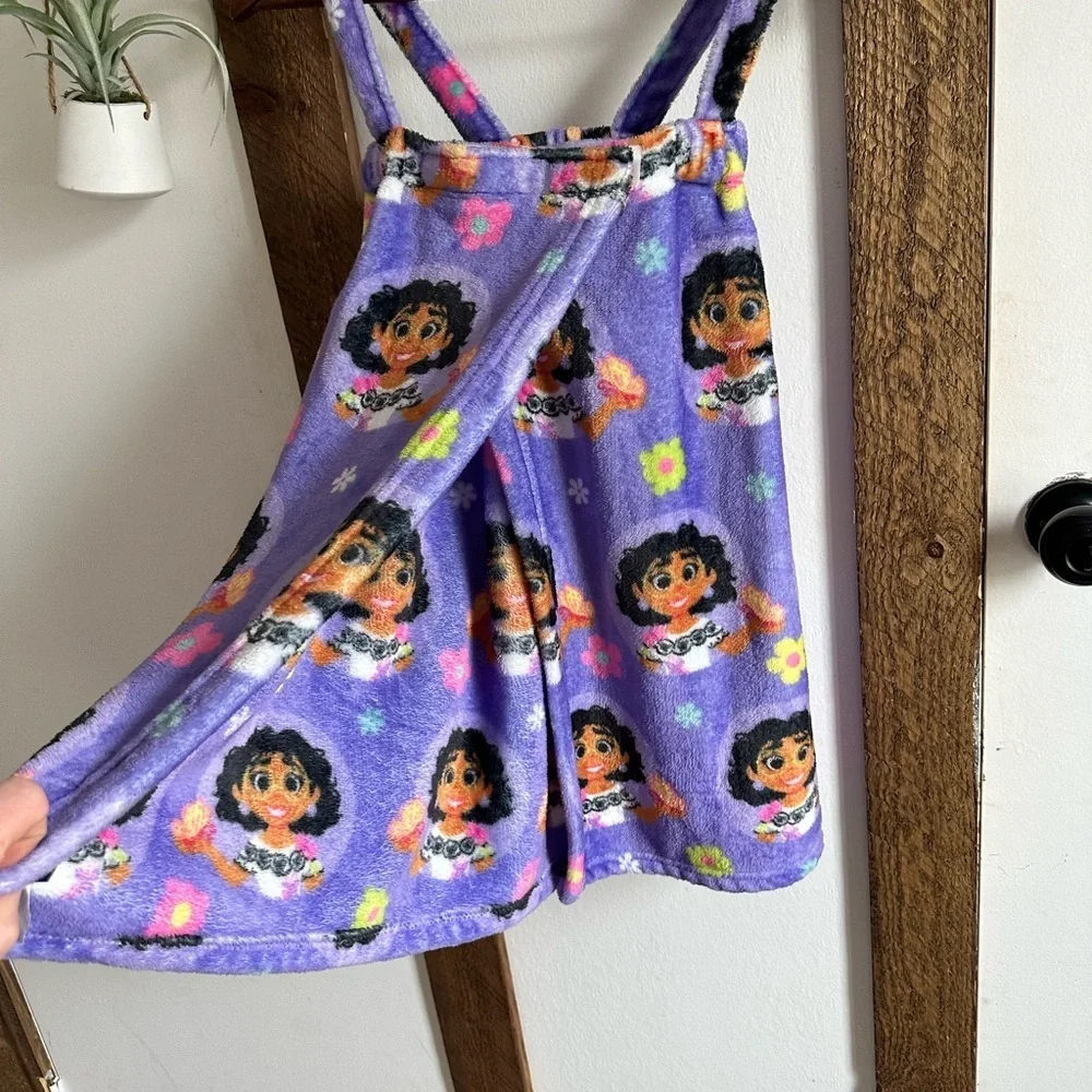 Disney Encanto Girls Bath Robe Blanket Wrap Dress Ultra Soft like new One Size